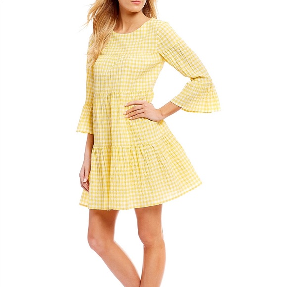 maggy london yellow dress